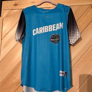Caribbean Adult LLWS Baseball Shirt - Blue
